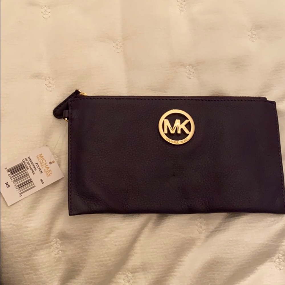 Michael Kors leather clutch